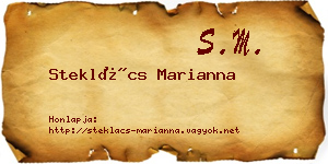 Steklács Marianna névjegykártya